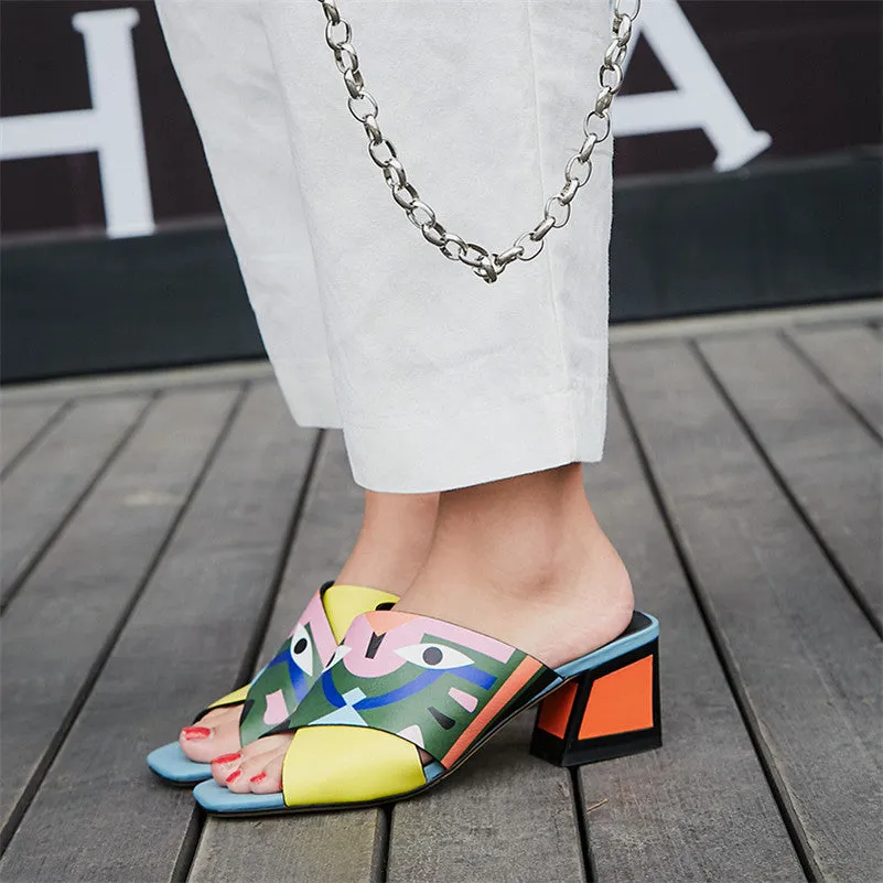 Woman Comfort Quality PU Leather Summer Sandals Pumps