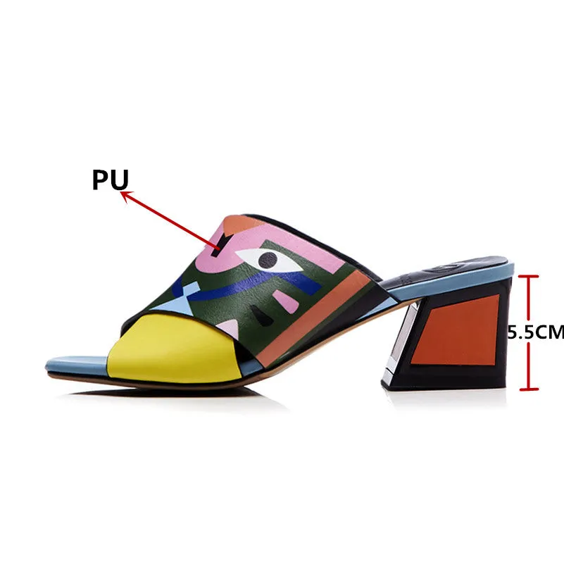 Woman Comfort Quality PU Leather Summer Sandals Pumps