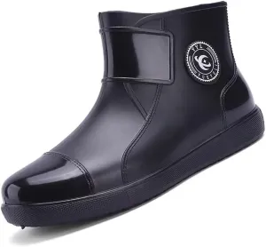 Women Ankle Rain Boots Waterproof Garden Shoes,Non-slip Outdoor Rain Shoes for Fishing