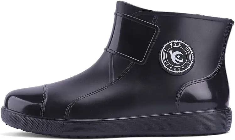 Women Ankle Rain Boots Waterproof Garden Shoes,Non-slip Outdoor Rain Shoes for Fishing