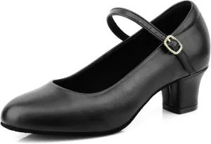 Women's Character Shoes Wedding Ankle Strap Heels Latin Dance Pumps